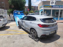  Estado en el que quedó el BMW de los atacantes