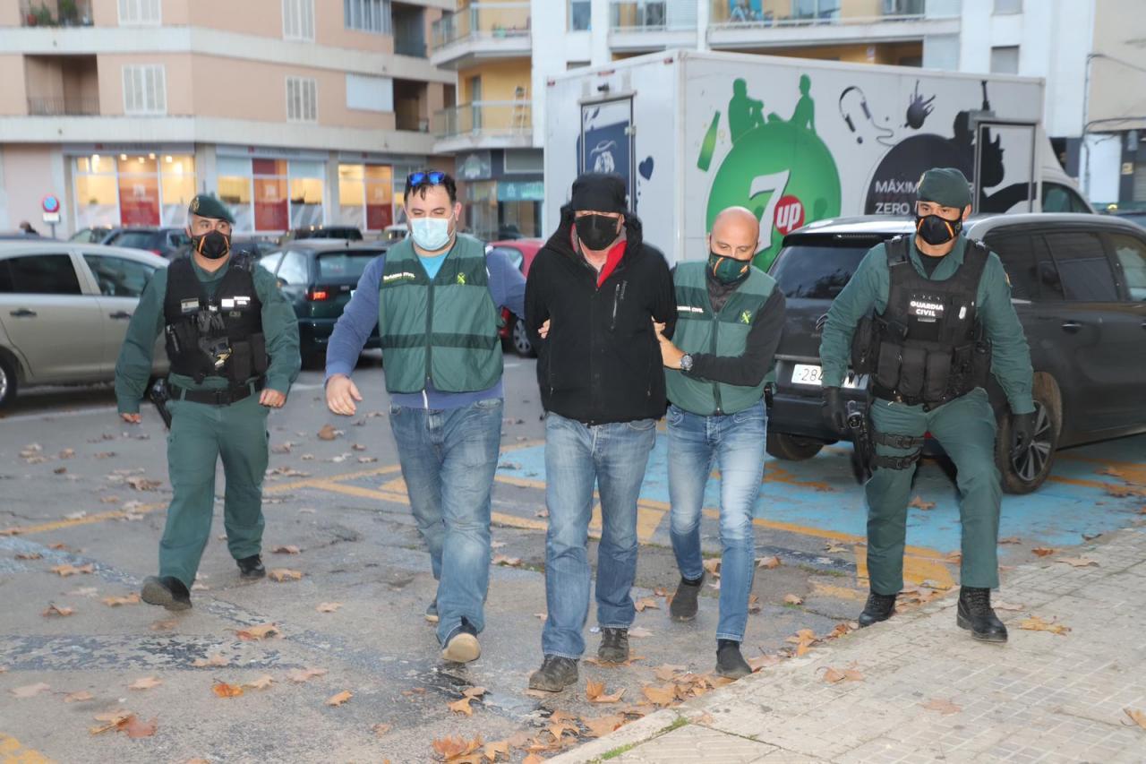 Juan Torres 'El Pirata', durante su detención en 2020 por la desaparición de Antonio Llabrés, el dueño de la finca de Binissalem