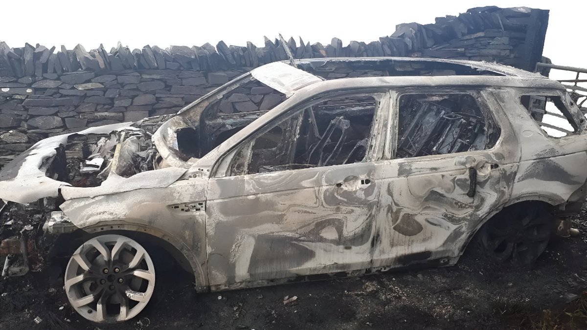 El Range Rover calcinado que proporcionó las claves para resolver el misterioso asesinato de Gerald Corrigan
